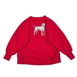 Vintage The Black Dog Marthas Vineyard Crewneck Pullover Red USA Men's Sz‎ L